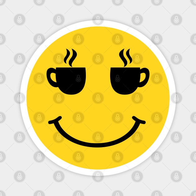 Coffee Cup Smile Magnet by tinybiscuits